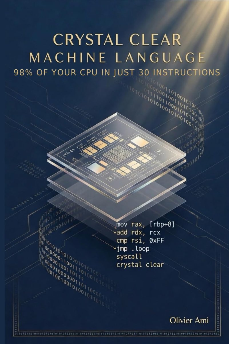 La couverture du livre Machine Language Made Crystal Clear, par le Docteur Olivier Ami